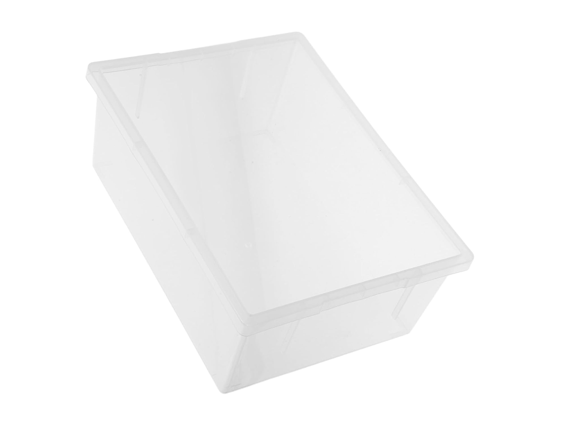 Bacia De Laboratório Multiuso Grande, Quadrada E Transparente, Feita De Plástico.