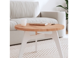 Vidaxl Tampo De Mesa Redondo Ø60x2,5 Cm Madeira De Faia Maciça