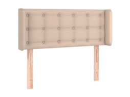 Maison Exclusive - Cabeceira Cama Abas Couro Artificial 103x16x78/88 Cm Cappuccino