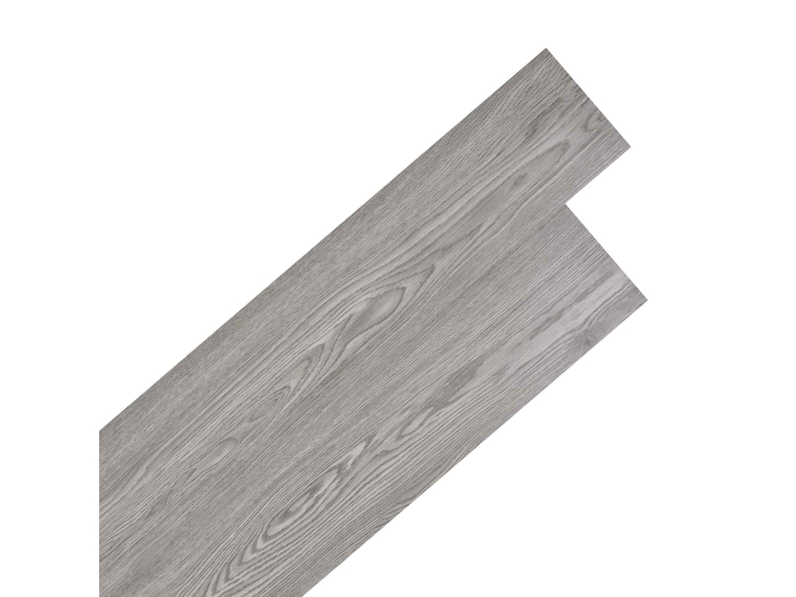 Pranchas de Piso 18 Pcs Cinza Escuro 2,51 M² Pvc VIDAXL