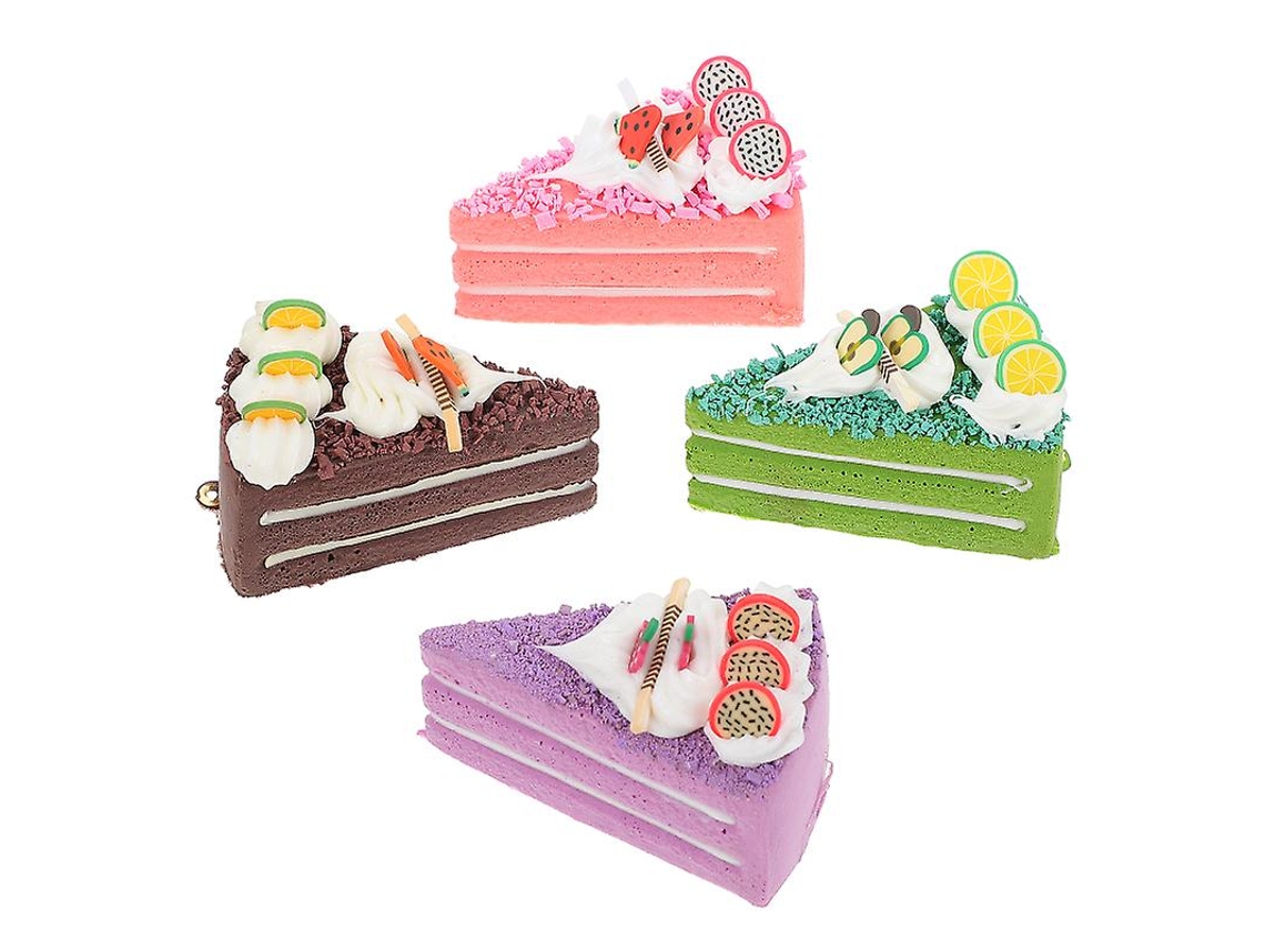 4Pcs Modelos de Bolo Pu e Pvc ALLINLESS