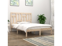 Cama Sem Colchão 140x200 Cm Madeira De Pinho Maciça