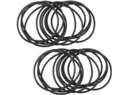 50 Pulseiras Pretas De Silicone Elástico, Estilo Minimalista, Superfície Lisa, Flexibilidade Ideal
