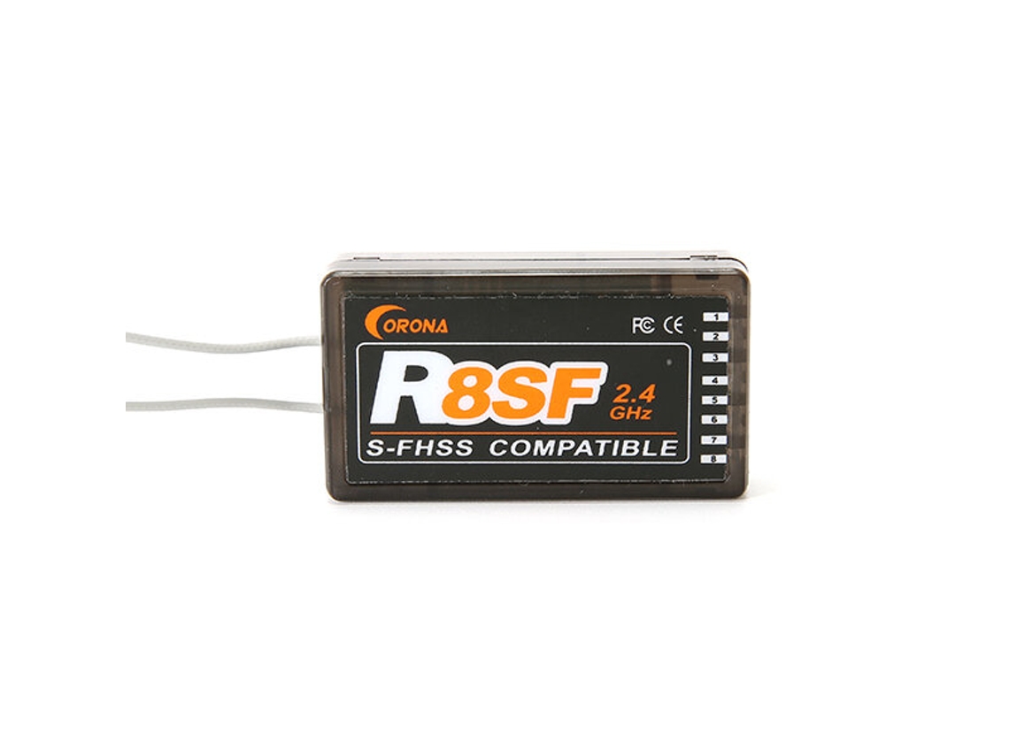 Receptor Corona R8sf S fhss 2.4g 8ch Compatível com Fuataba T6j T6k T8j T10j T14sg T18mzt 18sz MDUG