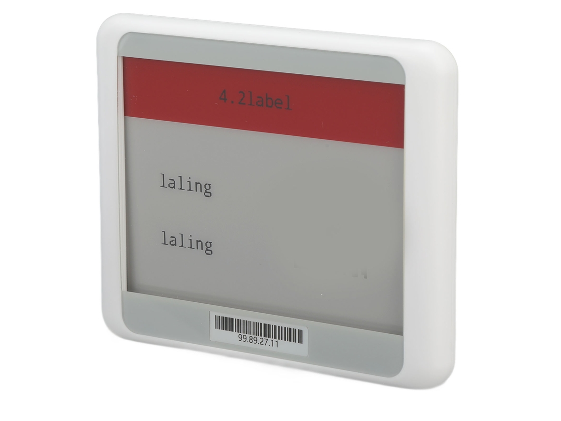 Laxiscreed Etiqueta Eletrónica Com Tela Tft De 4,2", Bluetooth Em Preto, Branco Ou Vermelho