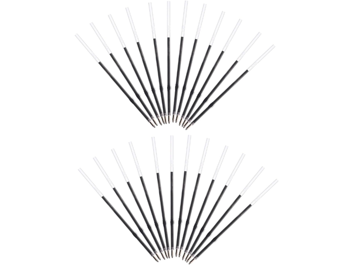 Topbathy 600 Refis de Caneta Esferográfica com Tinta Preta, Substituíveis Compatíveis Canetas Retráteis, Mater