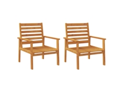 Sofa Chair Vidaxl Marrom Madeira De Acácia (n/a)