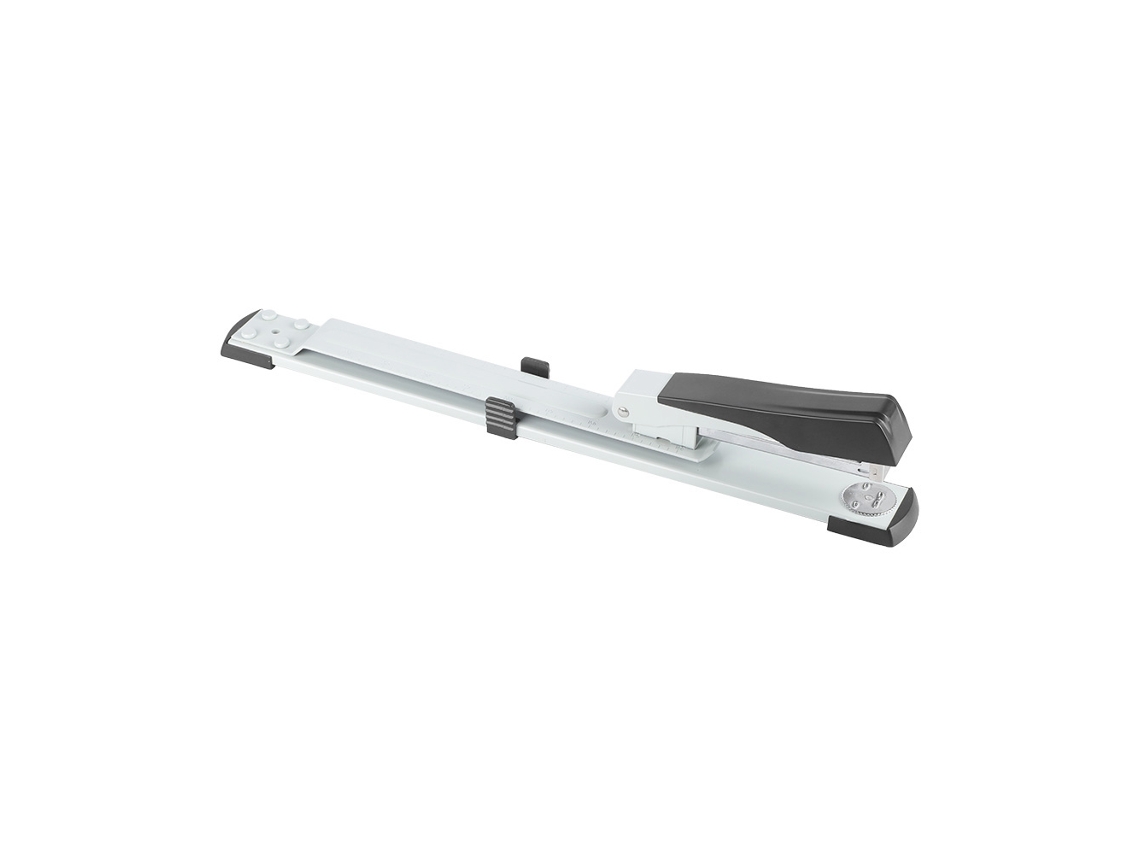 Grampeador de Braço Longo para Papel A4 e A3, Grampeador Central para Papel de Teste BRILVIBERA (cinza Prateado)