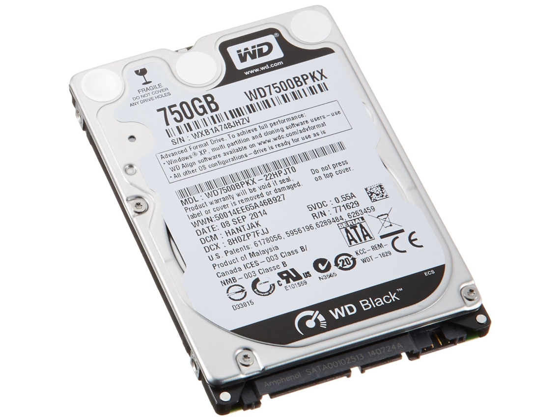 Disco HDD Interno WD WD7500BPKX (750 GB - SATA - 7200 RPM)