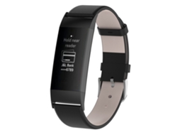 Cinto de substituição de couro para Fitbit Charge3 EOOCOO