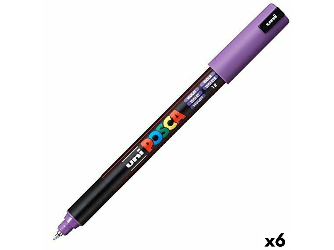 Rotuladores POSCA Pc-1Mr Violeta 6 Unidades