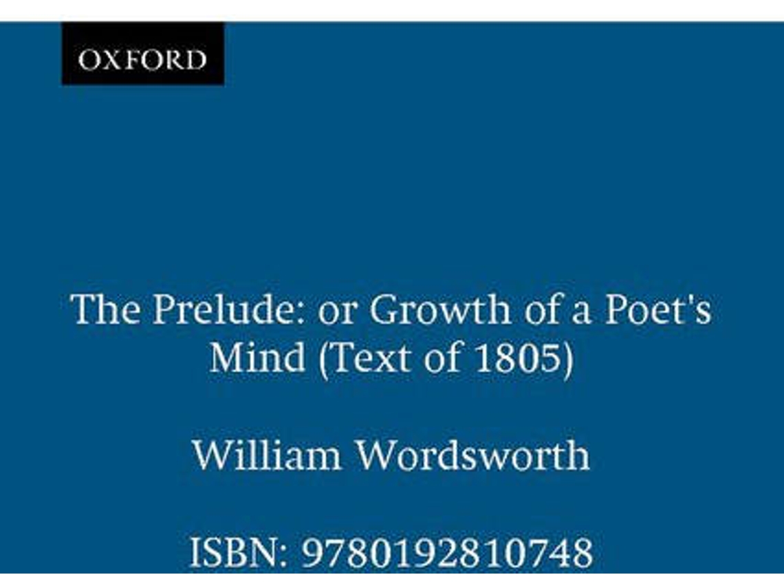 Livro Prelude de William Wordsworth (Inglês)