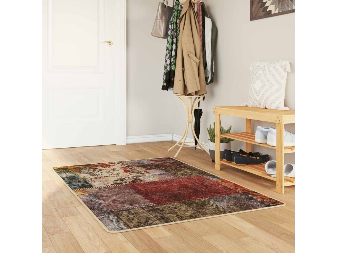 Vidaxl Passadeira Marsa Multicolor 100 X 150 Cm Poliéster E Pvc