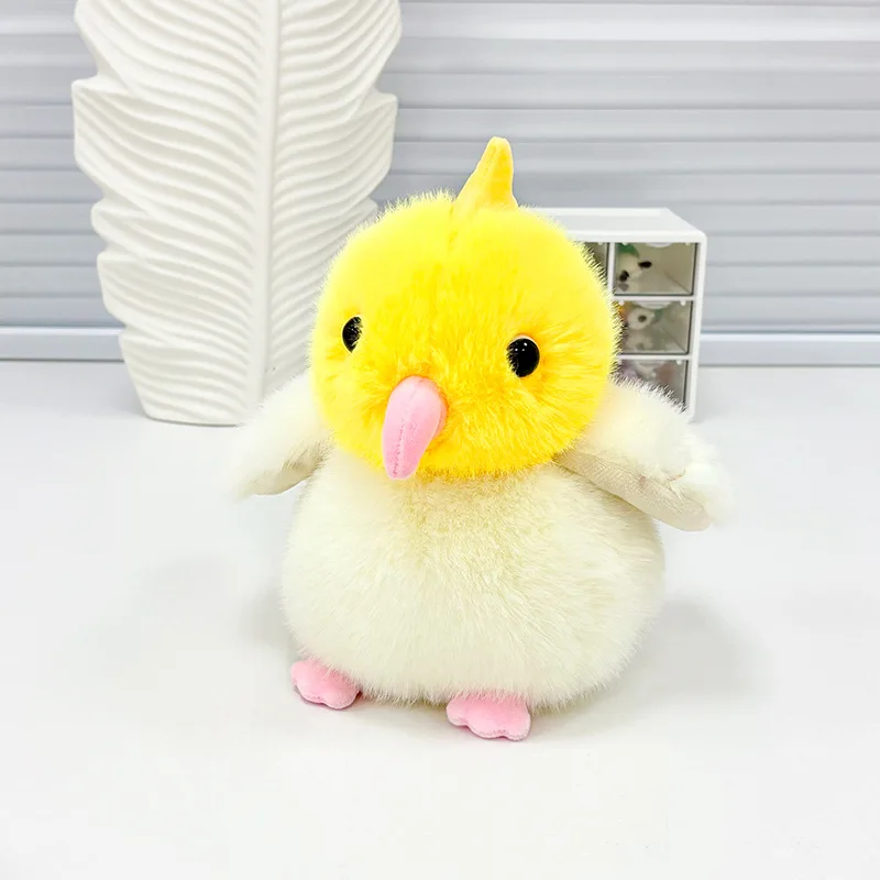 Chaveiro de Pelúcia de Pássaro Fofo, Desenho Animado de Kiwi MDUG (estilo 3)