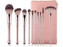 Kit de Pincéis para Maquilhagem WJS Crown Handle (11 Un - Rosa)