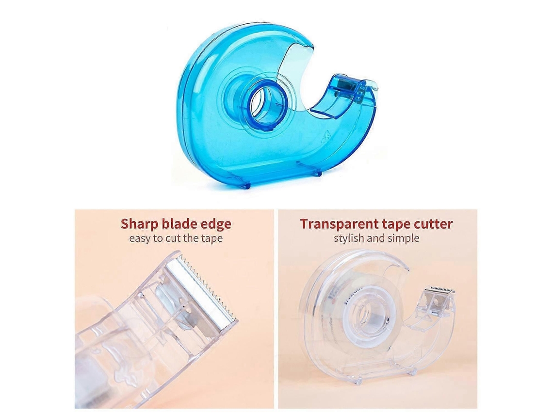 Cortador de Fita Adesiva Mesa Transparente, Prático e Portátil, Dispensador Plástico. GOKOCO