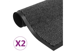 Vidaxl Tapete Controlo Pó Retangular Tufado 2pcs 80x120cm Antracite