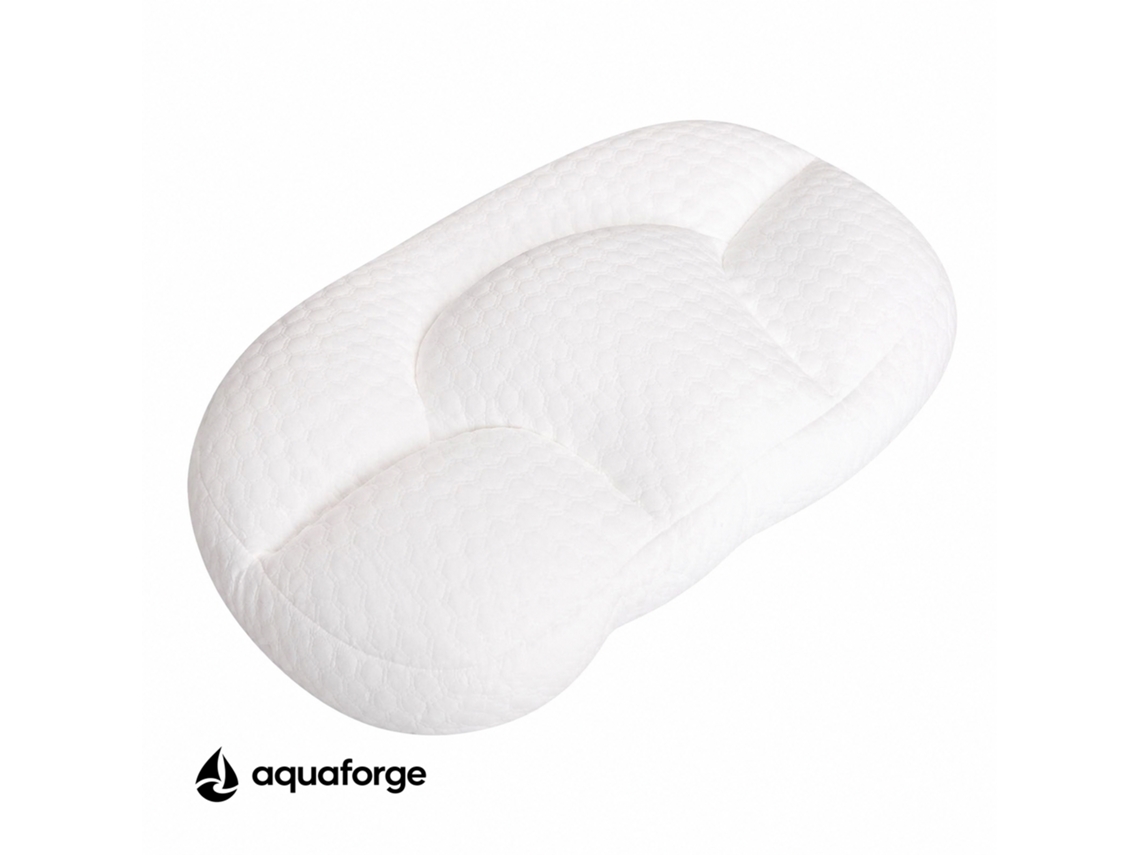 Almofada Cervical Ergonómica Algodão Respirável 48 X 29 X 13 Cm