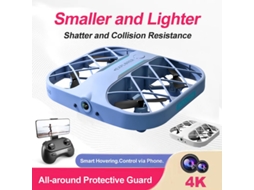 Drone Mini Grade de Controle Remoto 4K Duração Da Bateria: 8 Min Azul