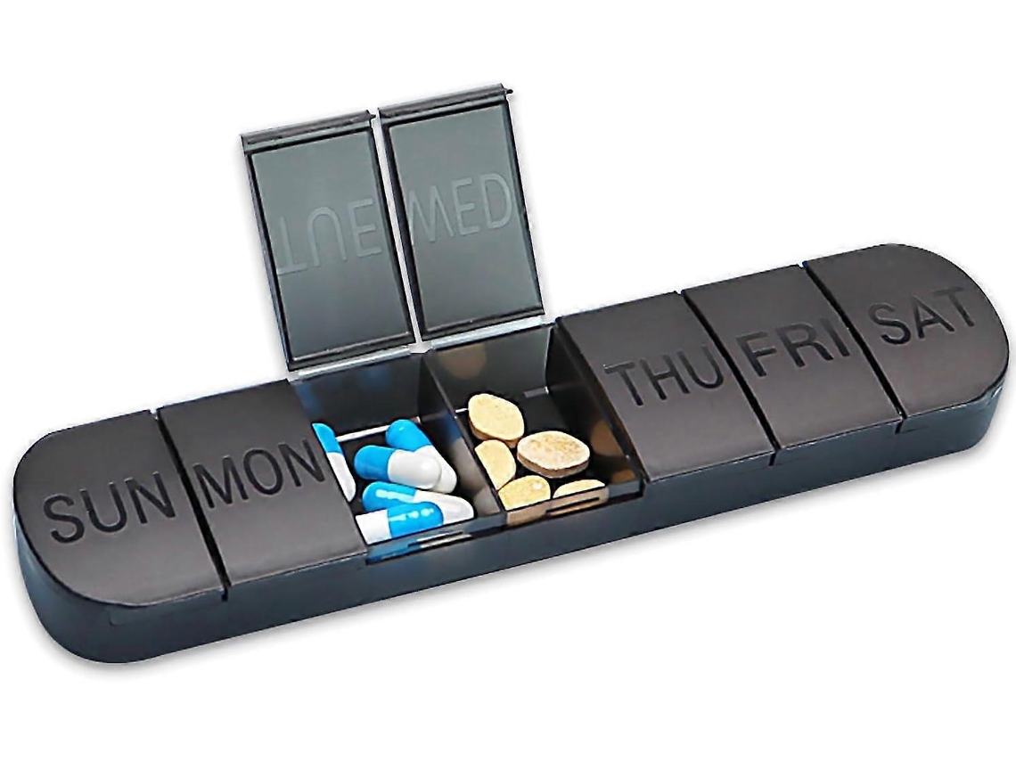 Porta Comprimidos Para 7 Dias, 1 Comprimido Por Dia, Armazenar Medicamentos E Vitaminas. Aquaforge