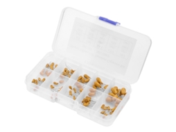 Kit com 100 Capacitores de Tântalo 1uF a 100uF
