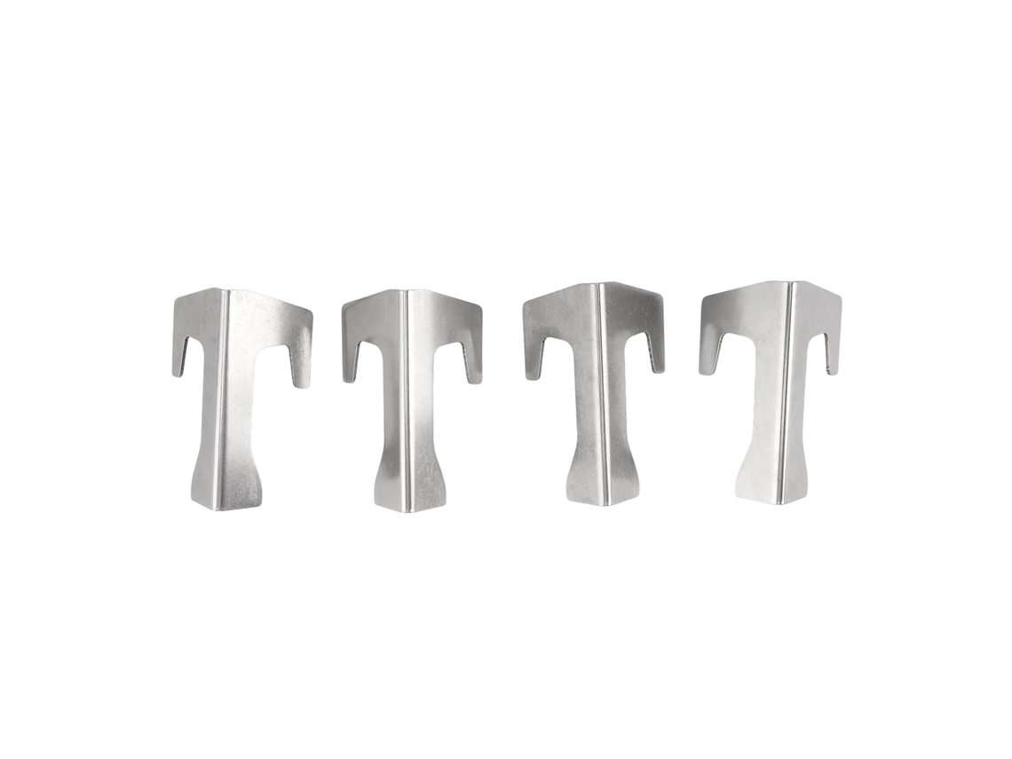 4 Pcs Espaçadores de Placa de Churrasco Inoxidável Universal Fácil Instalação Tampa de Queimador
