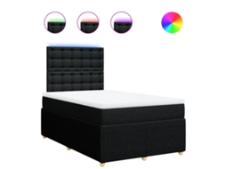 Box Spring Bed, Box Spring Beds Vidaxl Preto Tecido (120 X 200 Cm)