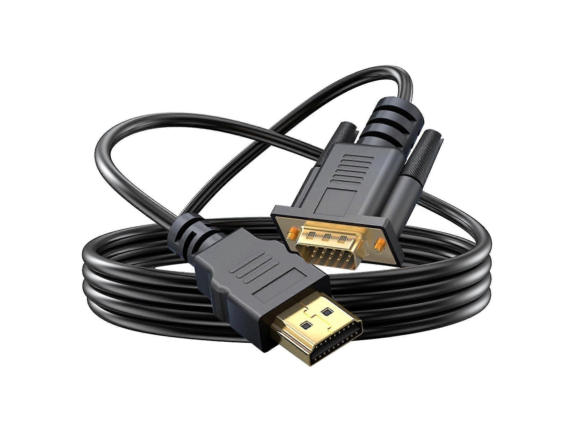 Adaptador HDMI Lurelia Cabo para VGA, 1080p, 100 cm, áudio COM