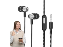 Fones De Ouvido Intra-auriculares Com Fio E Microfone Integrado.