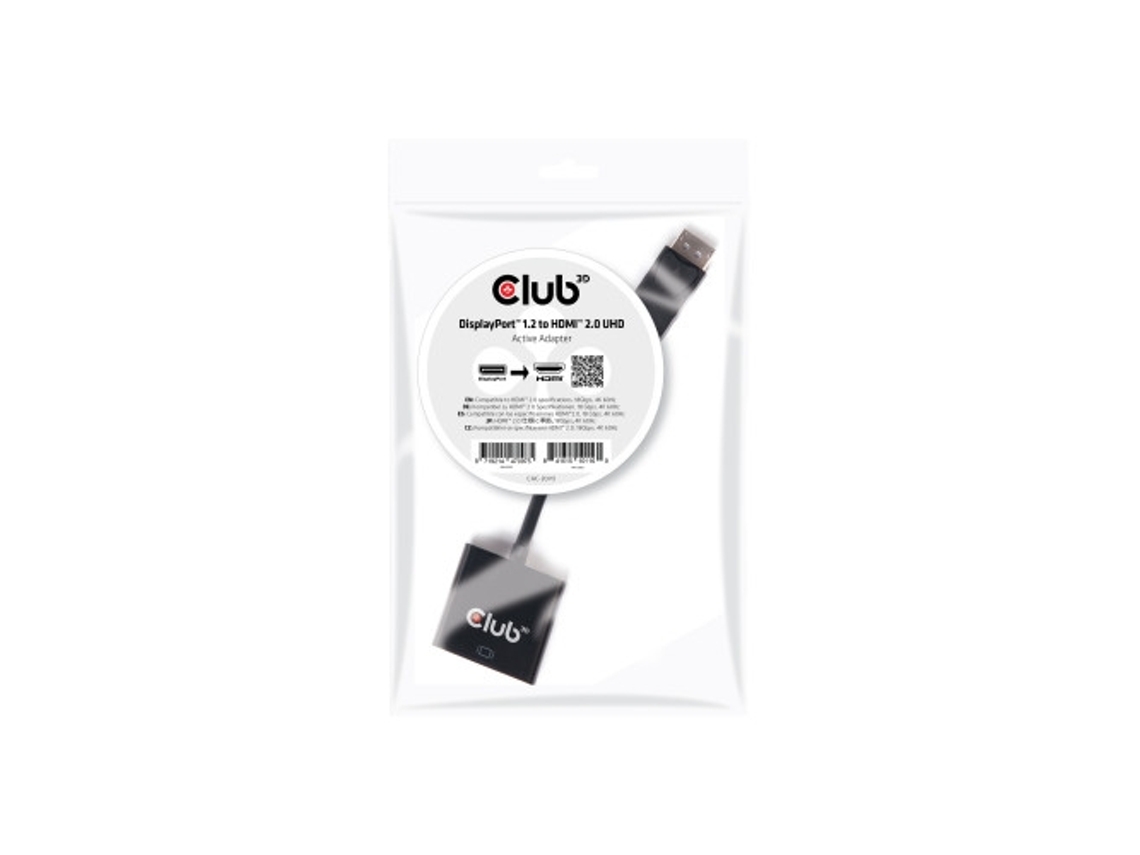 Placa De Vídeo Club 3d Displayport / Hdmi 20,3 Cm Slowmoose