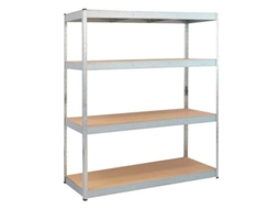 Estante Galvanizada Blim 4 Prateleiras Ajustáveis ​​ Medidas 180x160x60cm Peso Máx. 600kg Por Prateleira