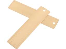 Régua Reta Vintage De Latão, 2 Peças, Régua Curta, Ferramenta De