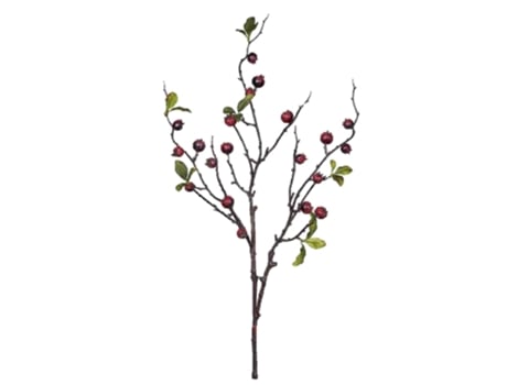 Rama Flor Albi 20 Bagas Vermelhas 86cm