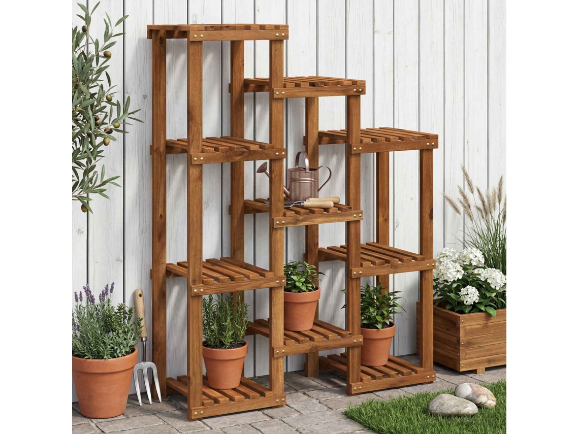 Vidaxl Suporte Para Plantas Natural 85 X 30 X 114,5 Cm