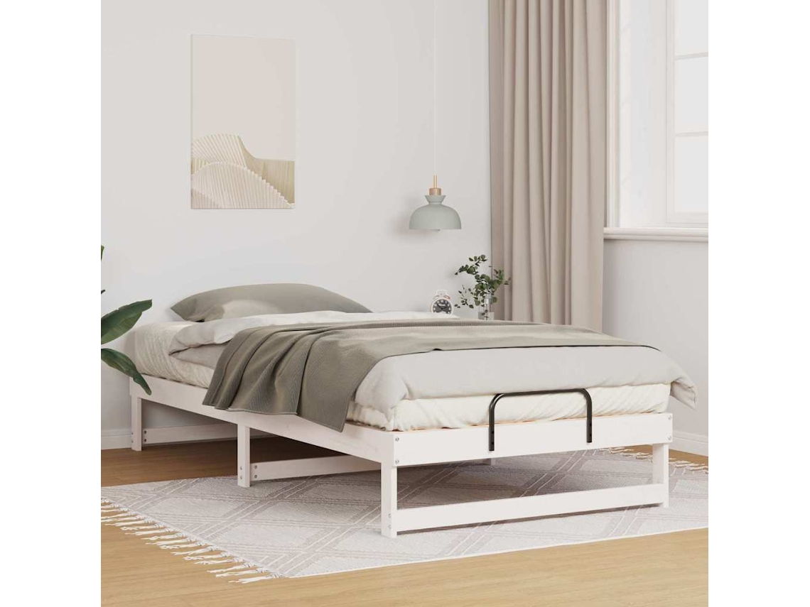 Vidaxl Estrutura Da Cama Branco 100 X 200 Cm