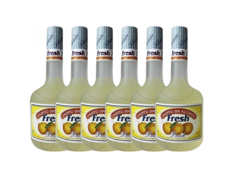 Licor FRESH Schnapp Fresh Peach Sem Álcool (0.7 L - 6 unidades)