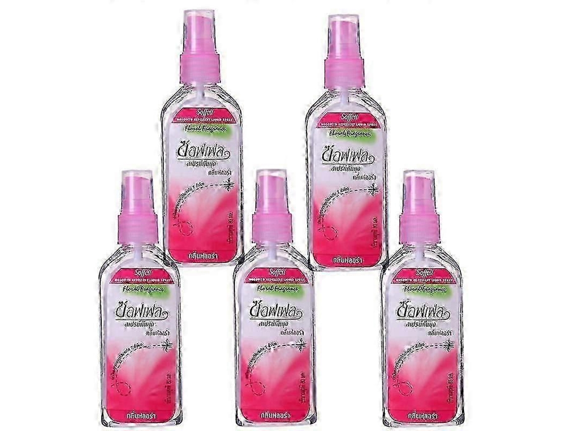 Spray Repelente De Mosquitos 5x, À Base Plantas Tailandesas, Para Aliviar Picadas Mosquito, Inchaço E Coceira. Líquido O Corpo.