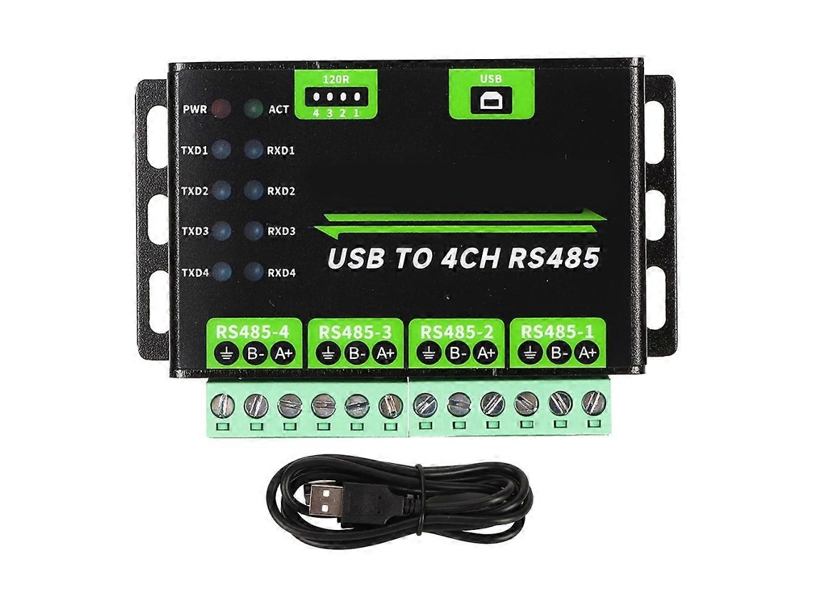 Conversor Usb Para 4 Canais Rs485 Módulo Industrial Comunicação Serial Universal