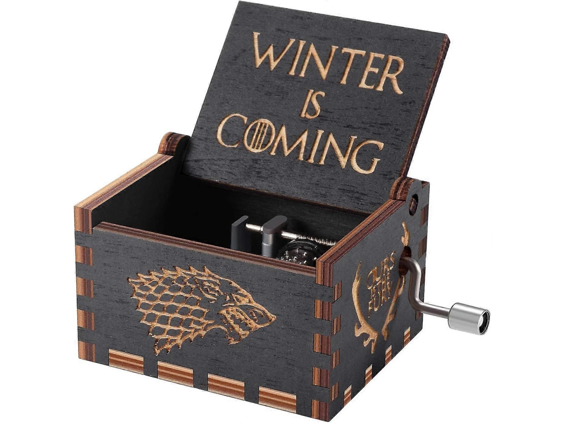 Caixa de Música Madeira Game Of Thrones, Caixas Antigas Entalhadas con Manivela (não aplicável)