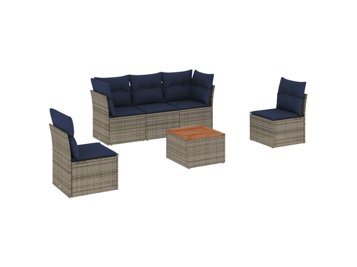 Garden Sofa Set, Garden Sofa Sets Vidaxl Cinzeto Rattan / Vime (n/a)