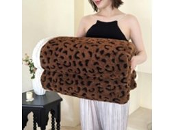 Manta Grossa Quente Macia e Confortável de Lã Cordeiro Artificial para o Sofá Aconchegante Jacquard Tingido em