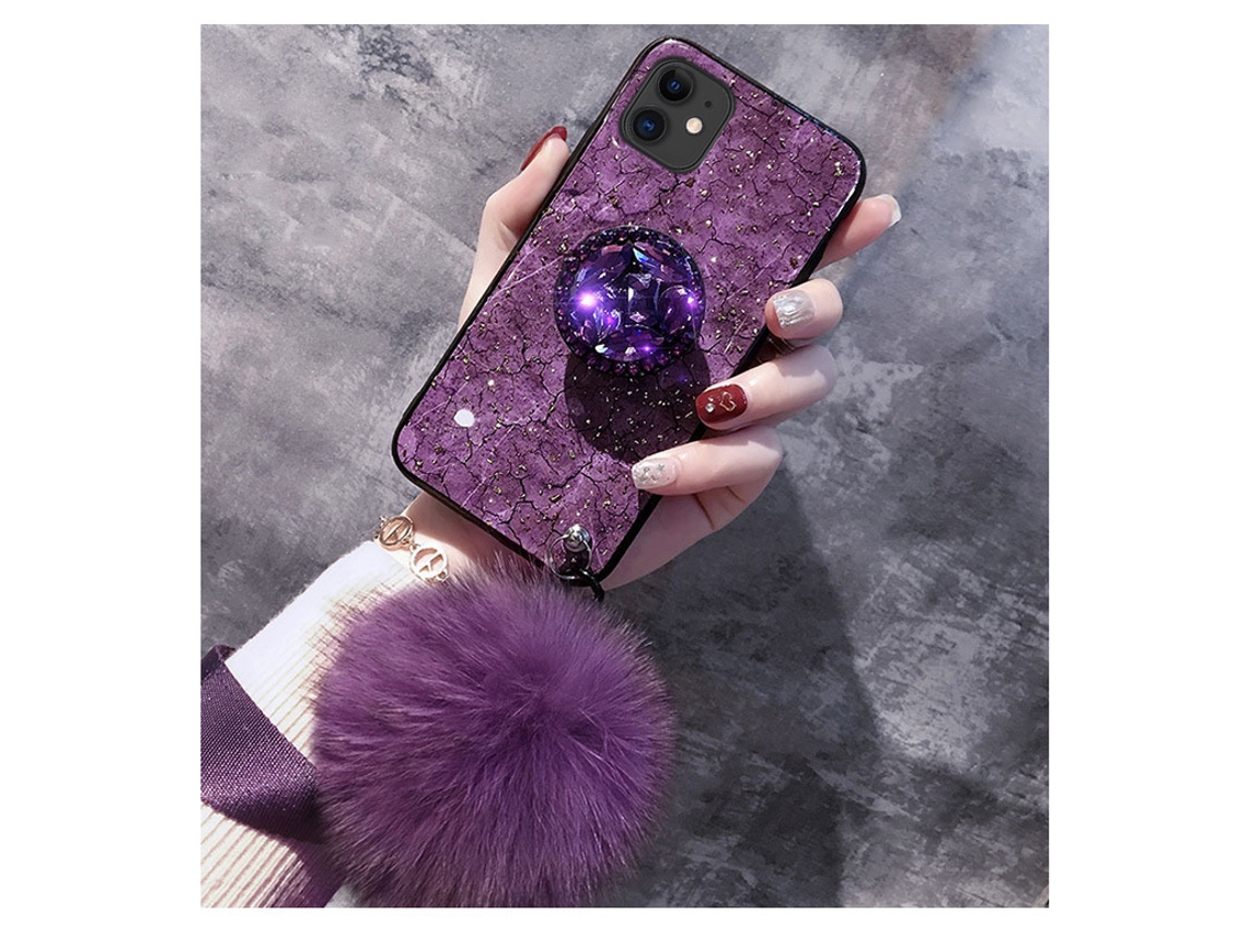 Capa com Pom Pom para iPhone 12 EOOCOO