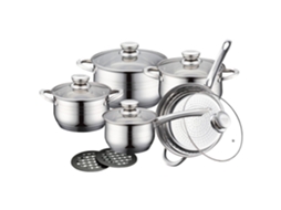 Conjunto de Panela Fritar e Caçarola 5 Peças