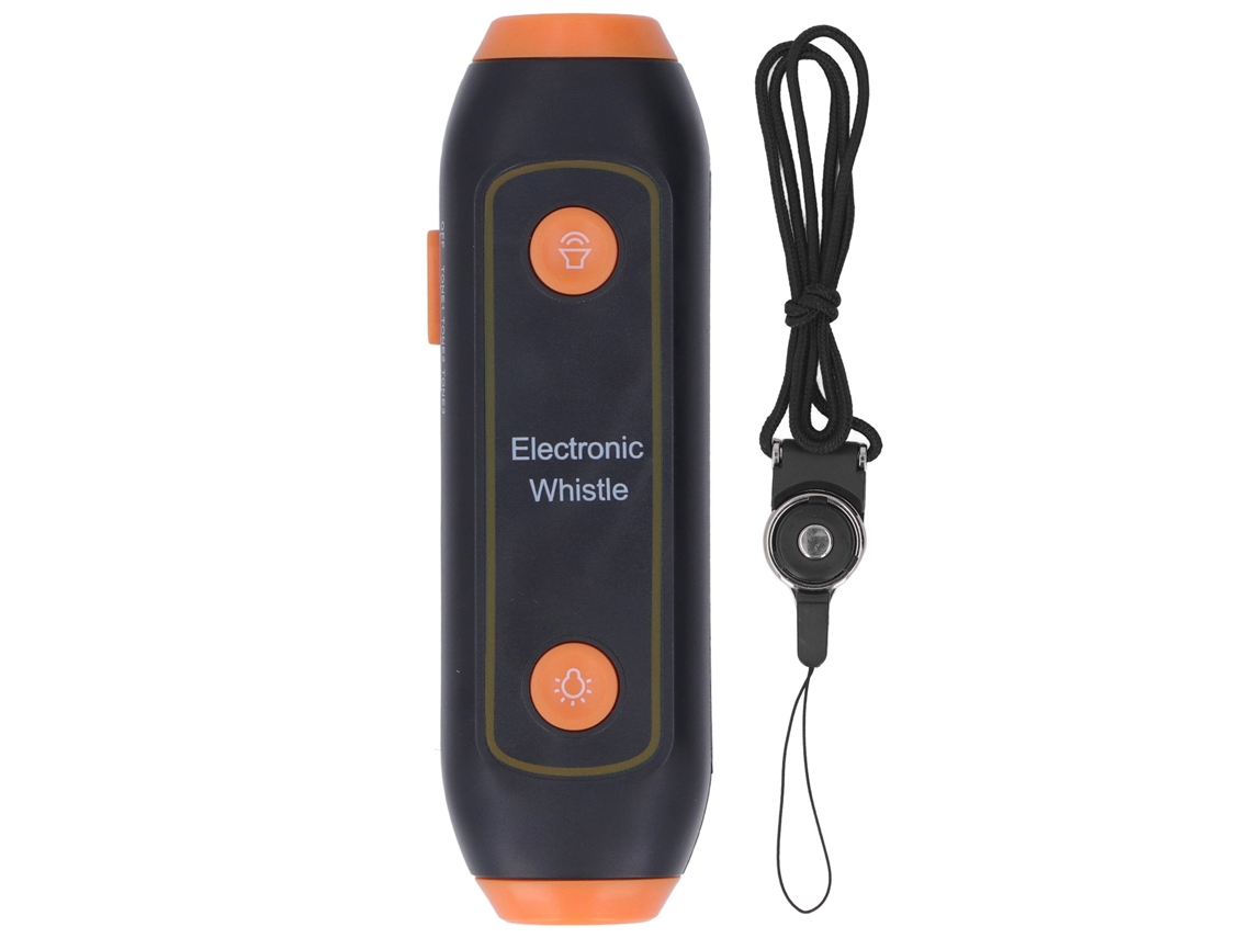 Apito Elétrico 3 Tons 3 Níveis De Volume Sem Sopro Com Luz Led Para Treinamento Esportivo Laranja