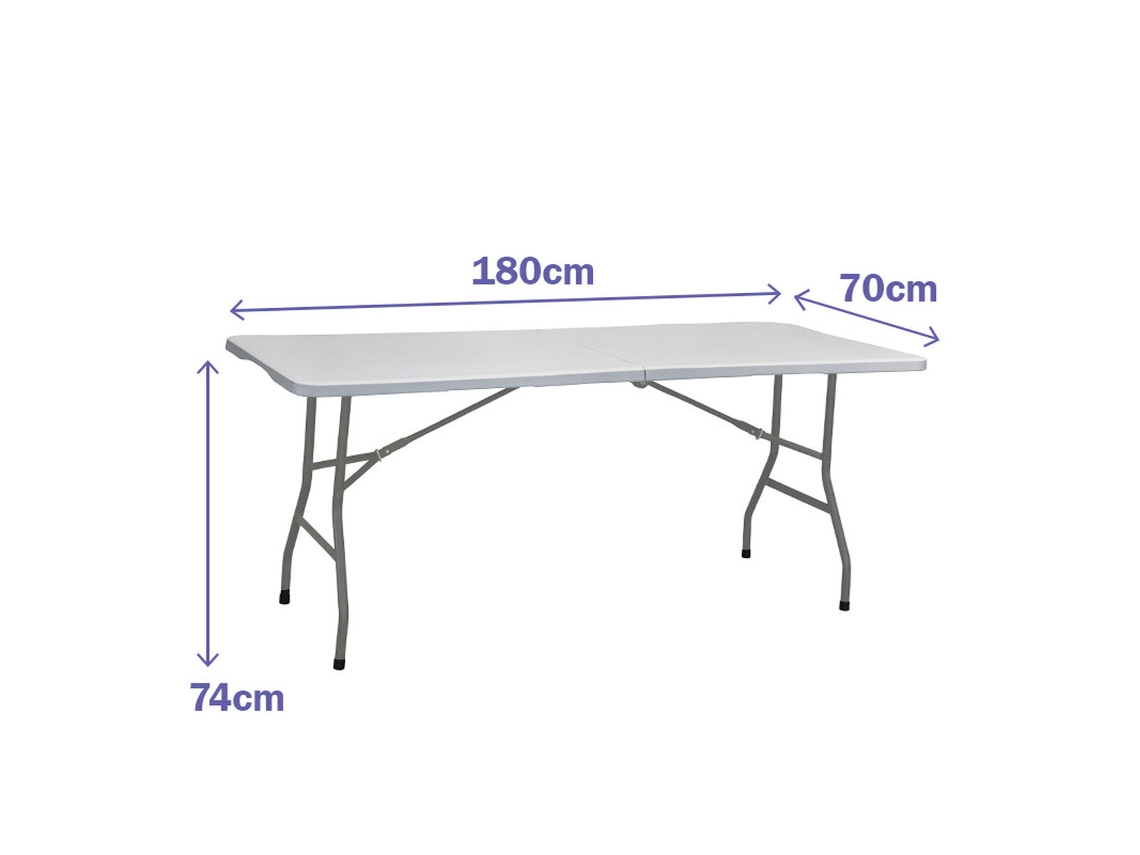 Mesa Dobrável MARBUENO Cinzento 70 x 74 x 180 cm