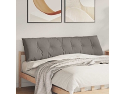 Vidaxl Travesseiro Para Costas Cinzento-acastanhado 180 X 19 X 50 Cm