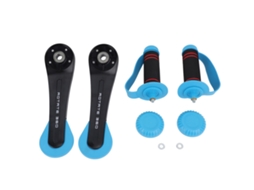 2pcs Halteres Para Mulheres Com Manivela Giratória Treino De Músculos Braço Equipamento Fitness Azul Céu