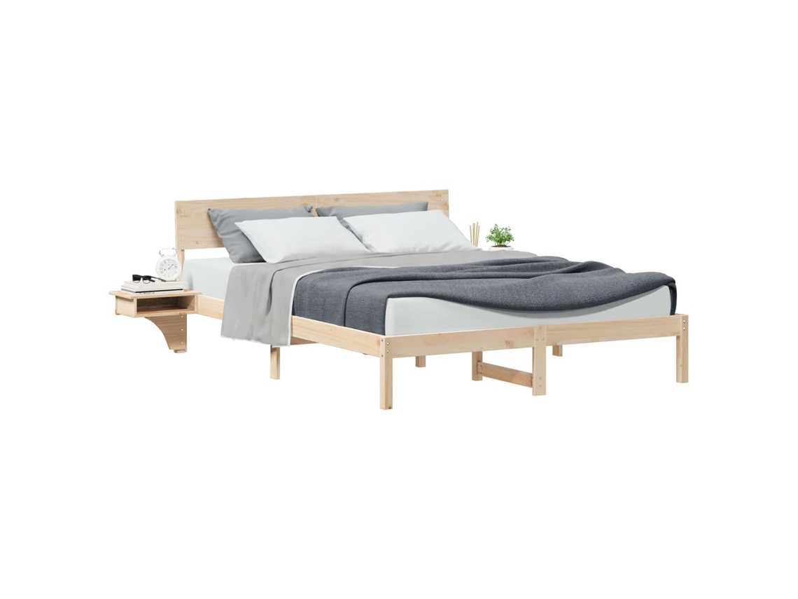 Estrutura da Cama com Cabeceira Castanho 150 X 200 Cm MAISON EXCLUSIVE