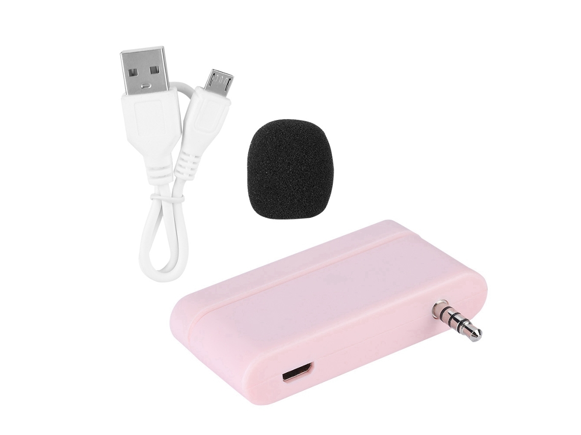 Microfone Móvel LAXISCREED Redução Ruído Rosa