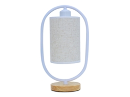 Lâmpada de Cabeceira Led 5w 3 Cores Tecido Decorativa Mesa Quarto